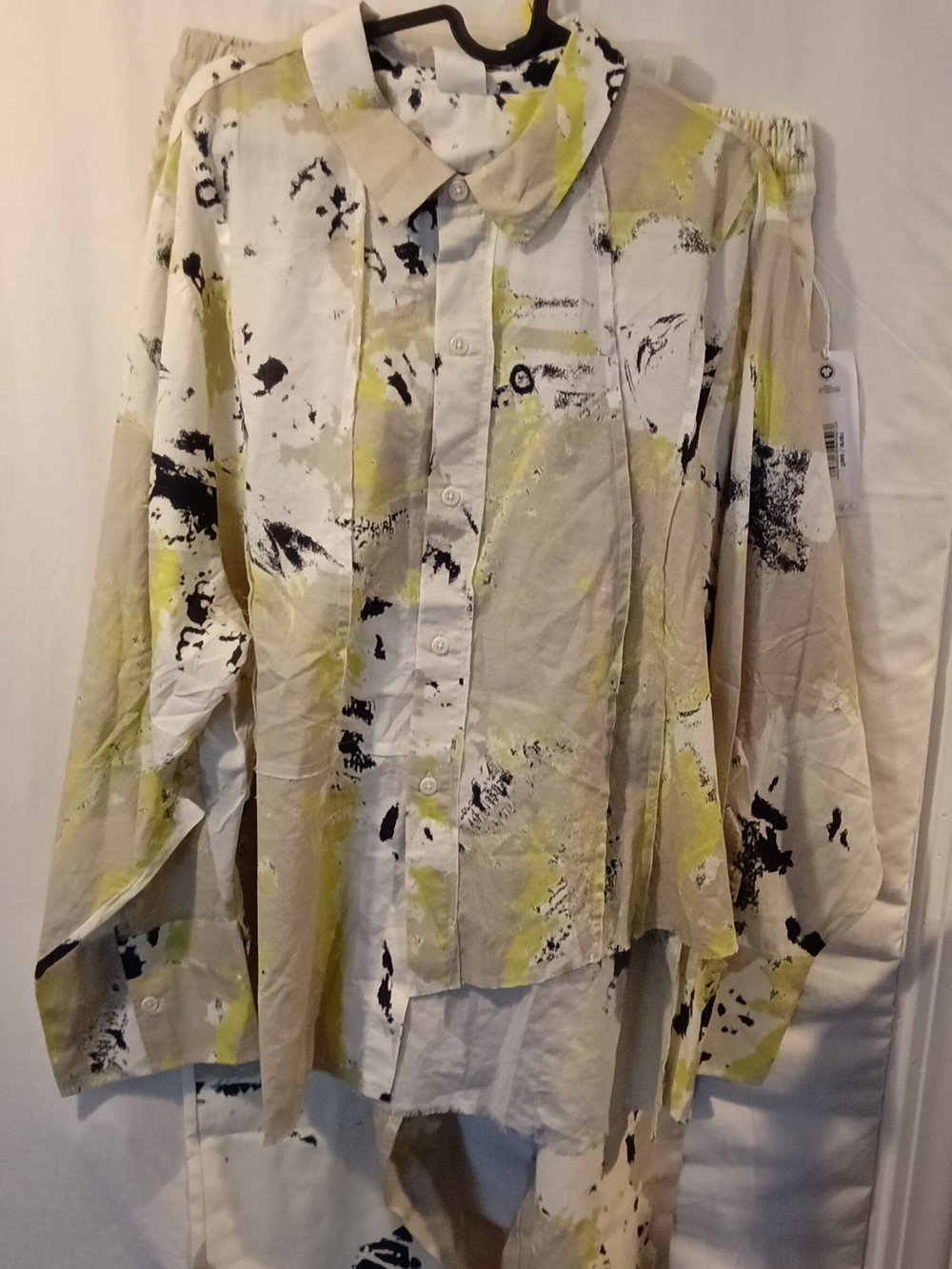 RARE/ELF Matching 2-Piece Abstract Print Shirt & Pants Set – Size 5 – made INDIA